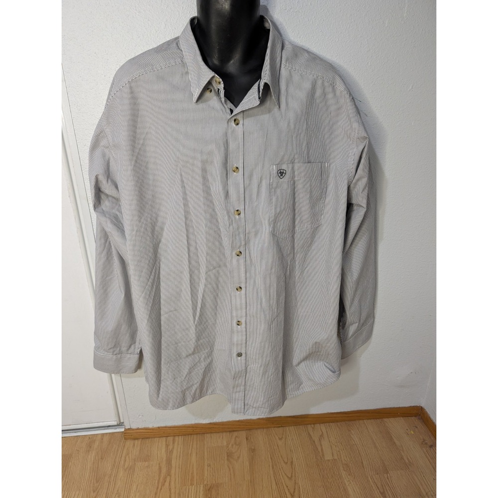 Ariat Pro Series Button Down Long Sleeve Plaid Western Shirt Size Men's XXL